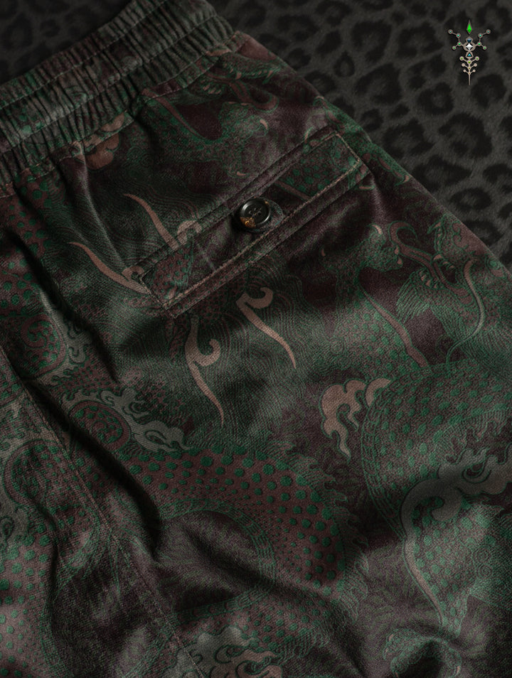 Boxing Short Blak Mountains Men / Velvet Fawn – MOSS DRAGONS