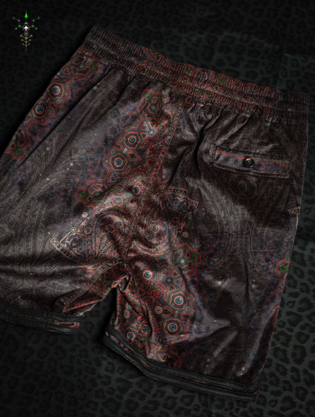 Boxing Shorts Black Mountains / Velvet Fawn - OWLIENS