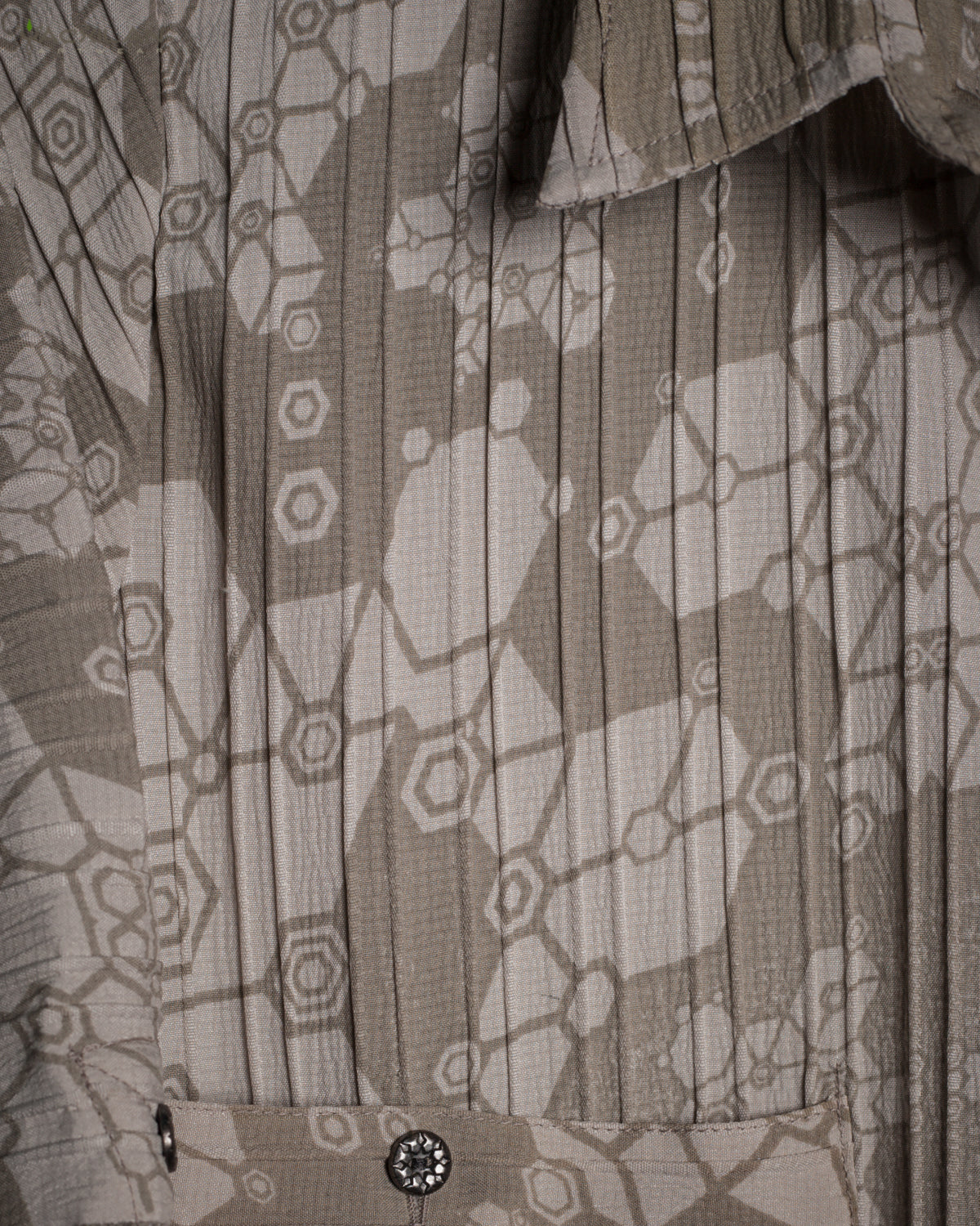 DRESS LONGSLEEVE WOMAN / ZAAFARAÏ STRIPPY BONE -SHAMANKA