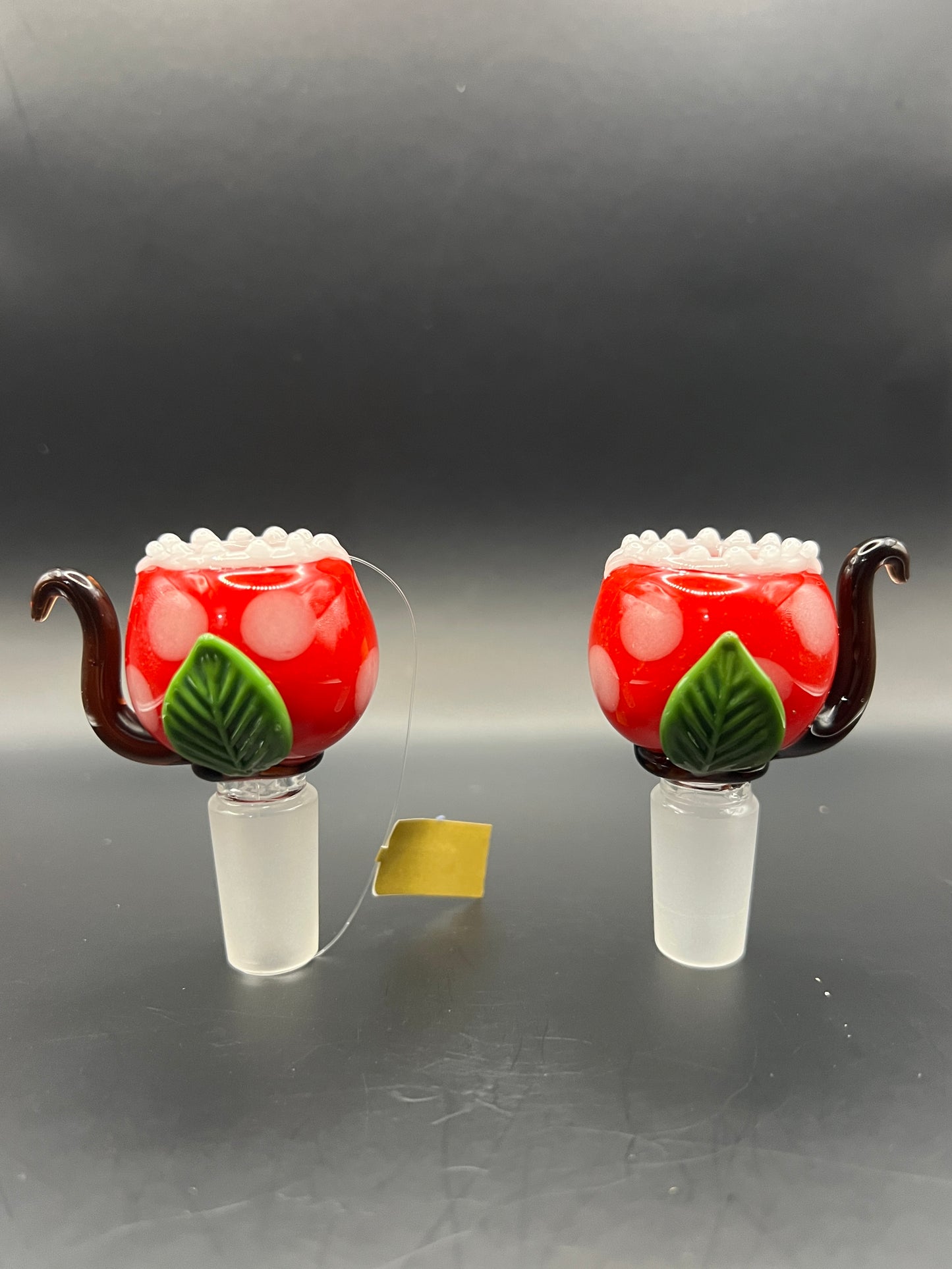 Empire Glassworks Glow in Dark Bowl Piece - Fire Plant/14mm