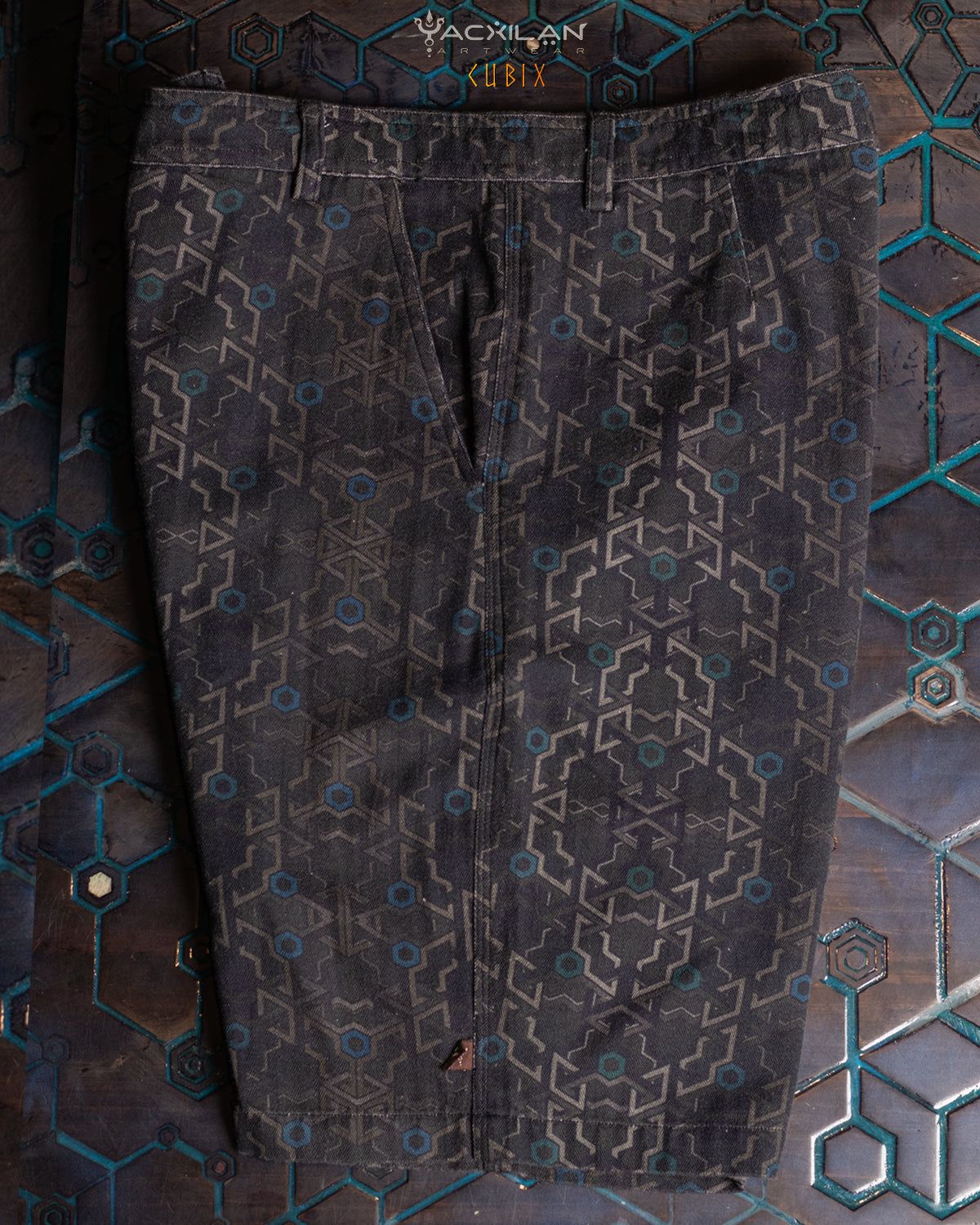 SKATE SHORT MEN / COMBED COTTON HERRINGBONE – CUBIX