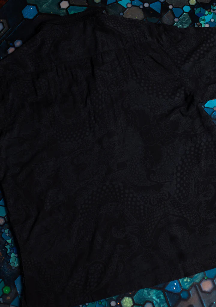 Shirt Men Half Sleeves / Bamboo–BLACK DRAGONS