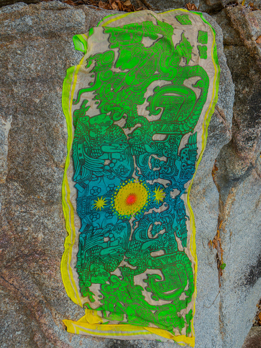 Scarf / Pareo Bamboo - JADEMAYANS SUNSET Double