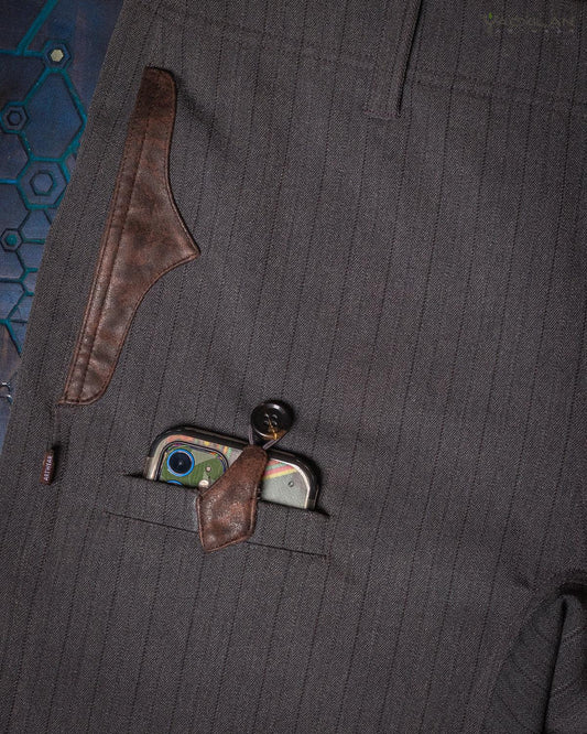 Skate Short Men / Grey Stripes TR Diamond -DARK GREY