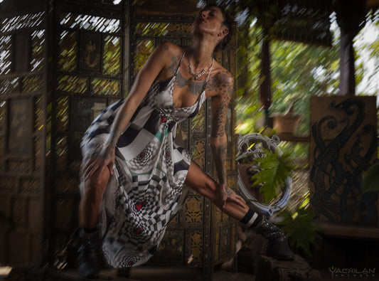 LONG DRESS Triangle / VISCOSE - MATZOKIOW