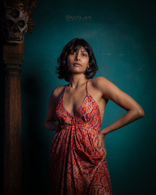 LONG DRESS / VISCOSE -REDER