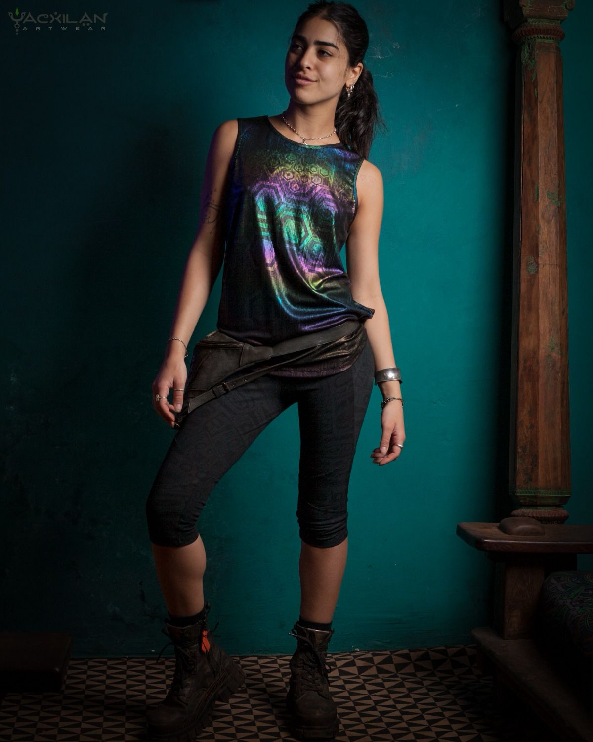 Holographic Rainbow Tank Top MYCELIUM