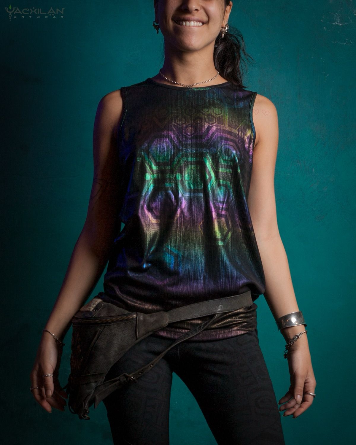 Holographic Rainbow Tank Top MYCELIUM