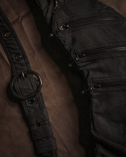 Botta Bag / Cotton Printed Buckle BLACK DESERTIKA