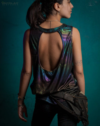 Holographic Rainbow Tank Top MYCELIUM