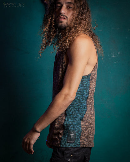 A-TANK MEN / BAMBOO VEG PRINT - TRIPIBO