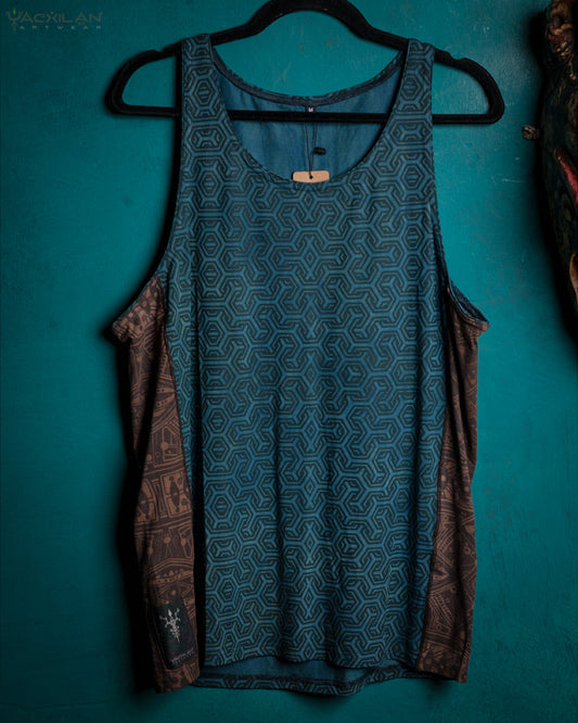 A-TANK MEN / BAMBOO VEG PRINT - GREENDIGO TRIPIBO