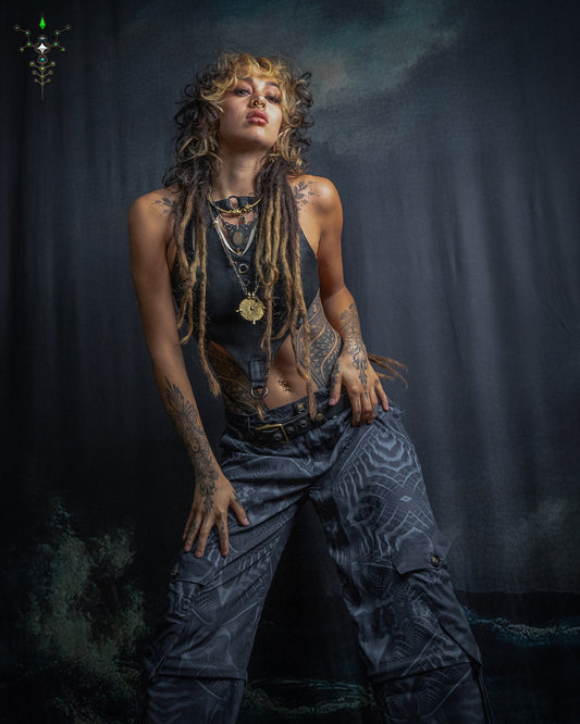 Long Pants Baggy Pockets Woman / Sky Velvet – SANDOKAN