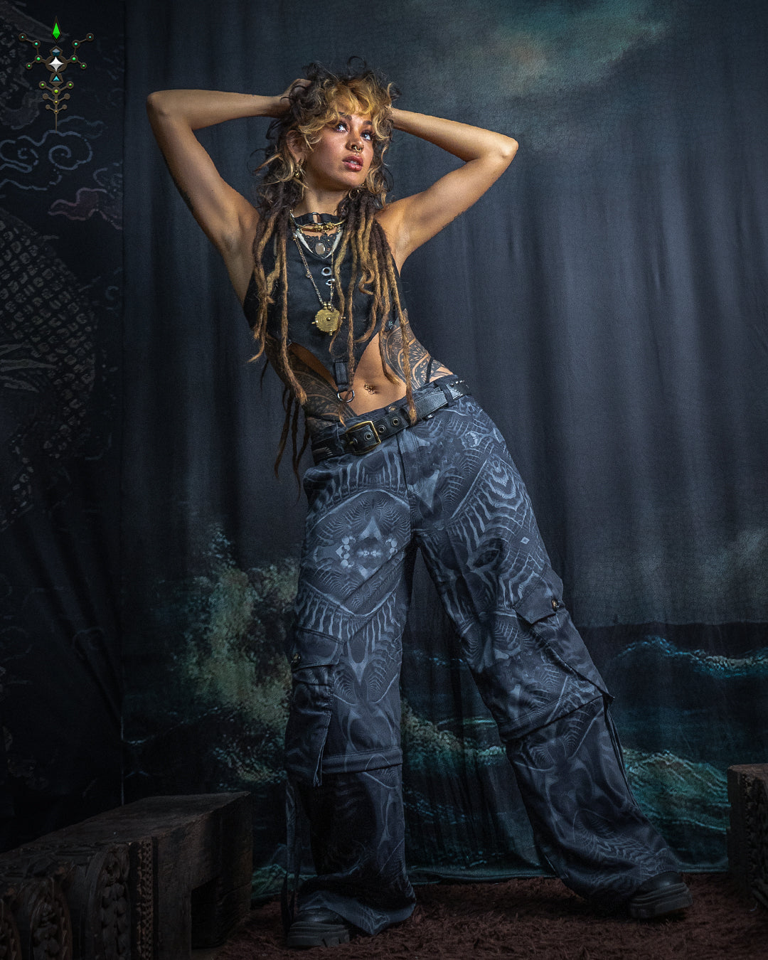 Long Pants Baggy Pockets Woman / Sky Velvet – SANDOKAN