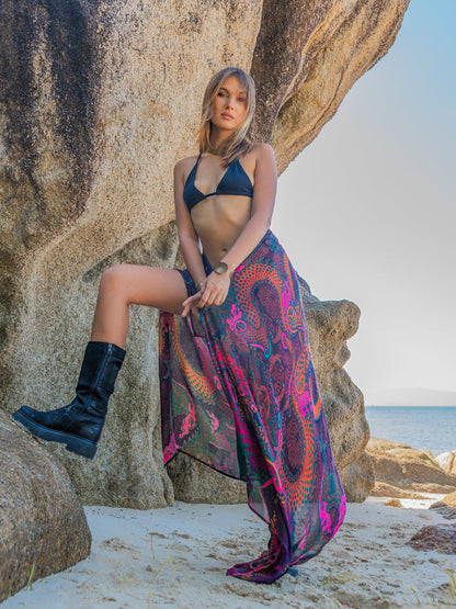 Scarf / Pareo Bamboo – FIRE DRAGONS