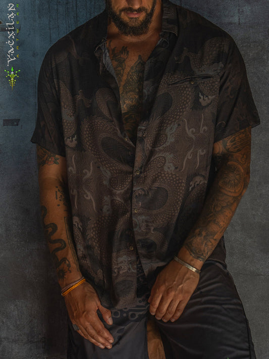 Shirt Men Half Sleeves / Bamboo - DRAGONSKIN