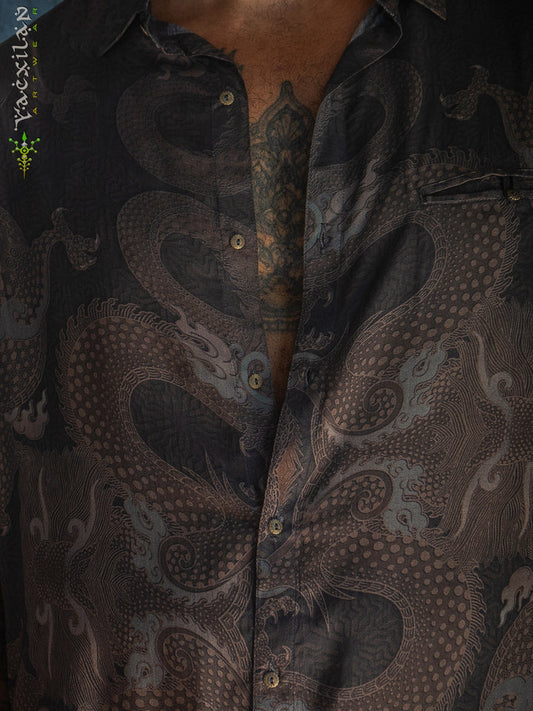 Shirt Men Half Sleeves / Bamboo - DRAGONSKIN
