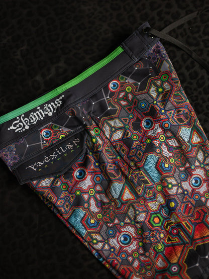 Boardshort Men Green Line / Fast Dry ASTROCORAL
