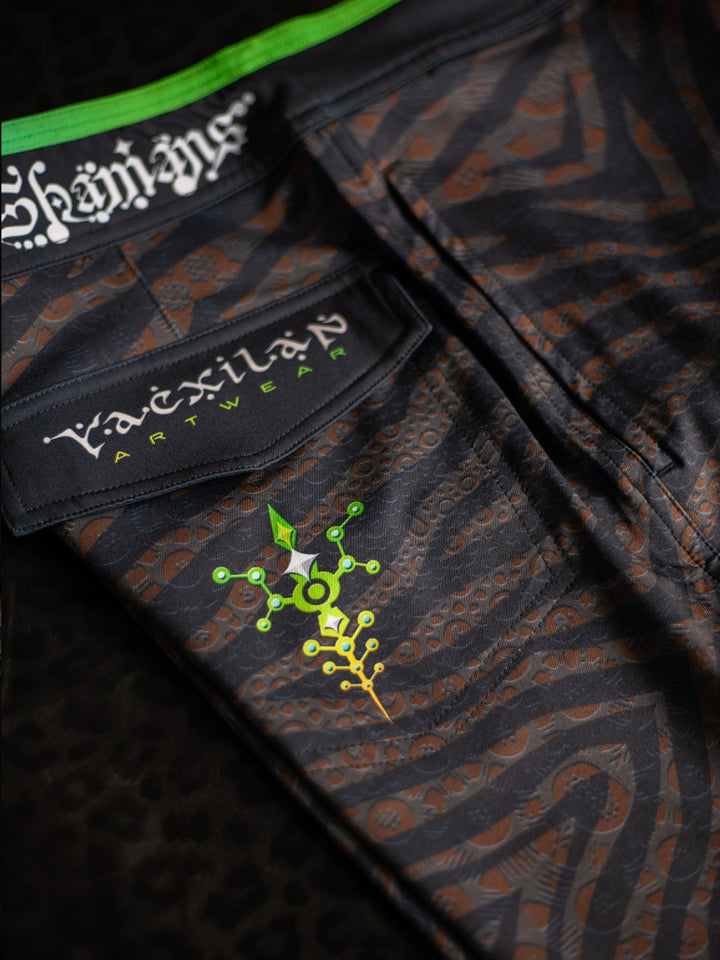 Boardshort Men Green Line / Fast Dry – SHERKANKA