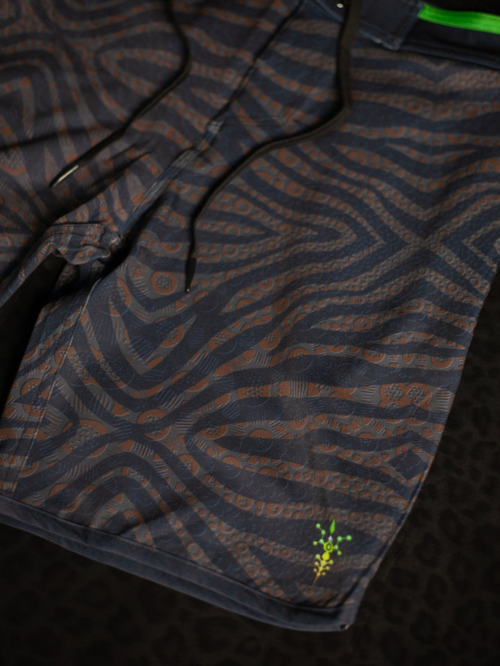 Boardshort Men Green Line / Fast Dry – SHERKANKA