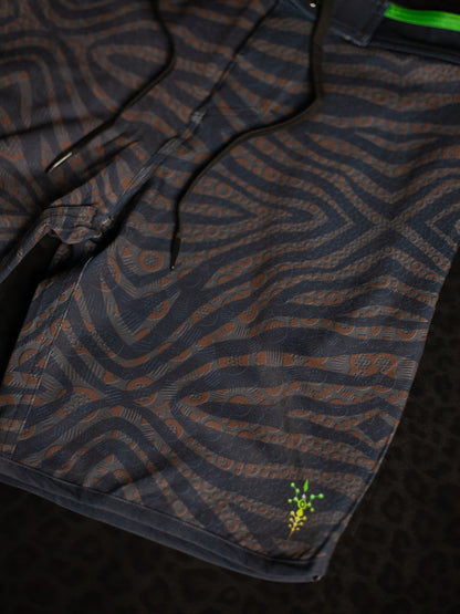Boardshort Men Green Line / Fast Dry – SHERKANKA