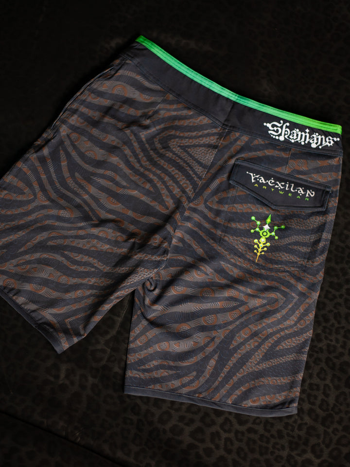 Boardshort Men Green Line / Fast Dry – SHERKANKA