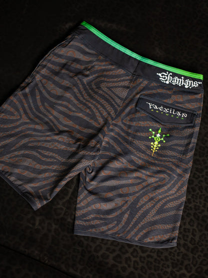 Boardshort Men Green Line / Fast Dry – SHERKANKA