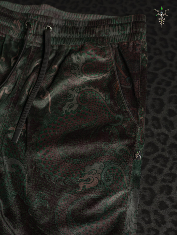 Boxing Short Blak Mountains Men / Velvet Fawn – MOSS DRAGONS