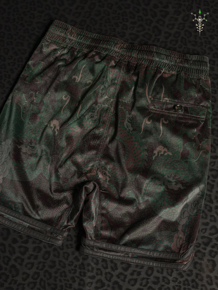 Boxing Short Blak Mountains Men / Velvet Fawn – MOSS DRAGONS