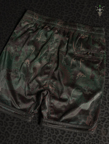 Boxing Short Blak Mountains Men / Velvet Fawn – MOSS DRAGONS