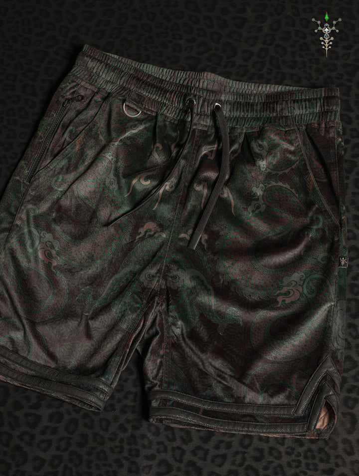 Boxing Short Blak Mountains Men / Velvet Fawn – MOSS DRAGONS