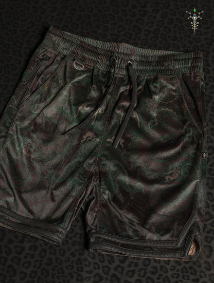 Boxing Short Blak Mountains Men / Velvet Fawn – MOSS DRAGONS