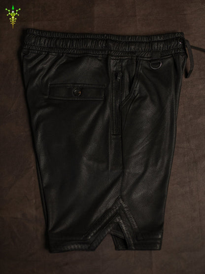 Boxing Short Black Mountain / Fake Leather Licra - MAMBA