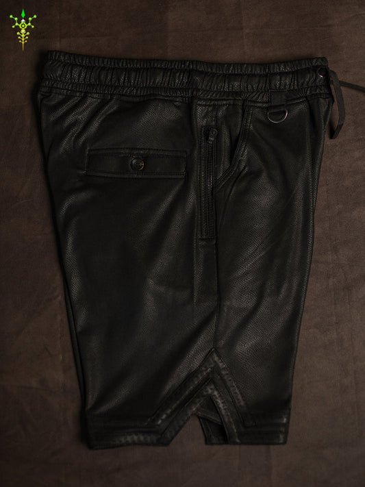 Boxing Short Black Mountain / Fake Leather Licra - MAMBA