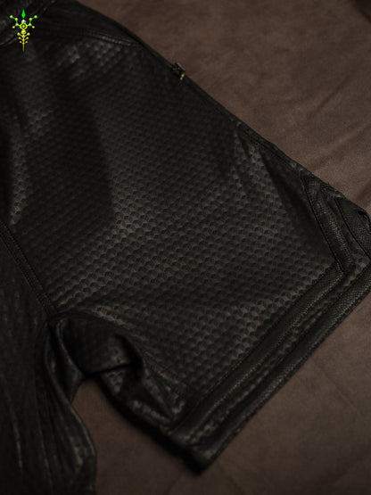 Boxing Short Black Mountain / Fake Leather Licra - CUBIX