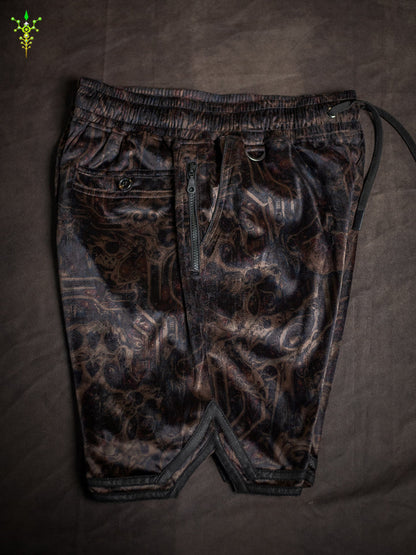 Boxing Short Blak Mountains Men / Velvet Fawn – SKULLOHOLICS