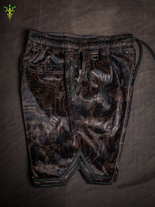Boxing Short Blak Mountains Men / Velvet Fawn – SKULLOHOLICS