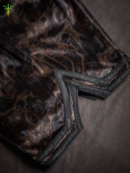 Boxing Short Blak Mountains Men / Velvet Fawn – SKULLOHOLICS