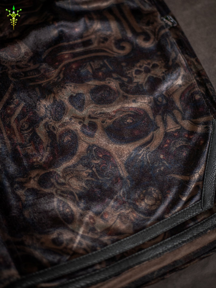 Boxing Short Blak Mountains Men / Velvet Fawn – SKULLOHOLICS