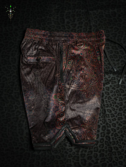 Boxing Shorts Black Mountains / Velvet Fawn - OWLIENS