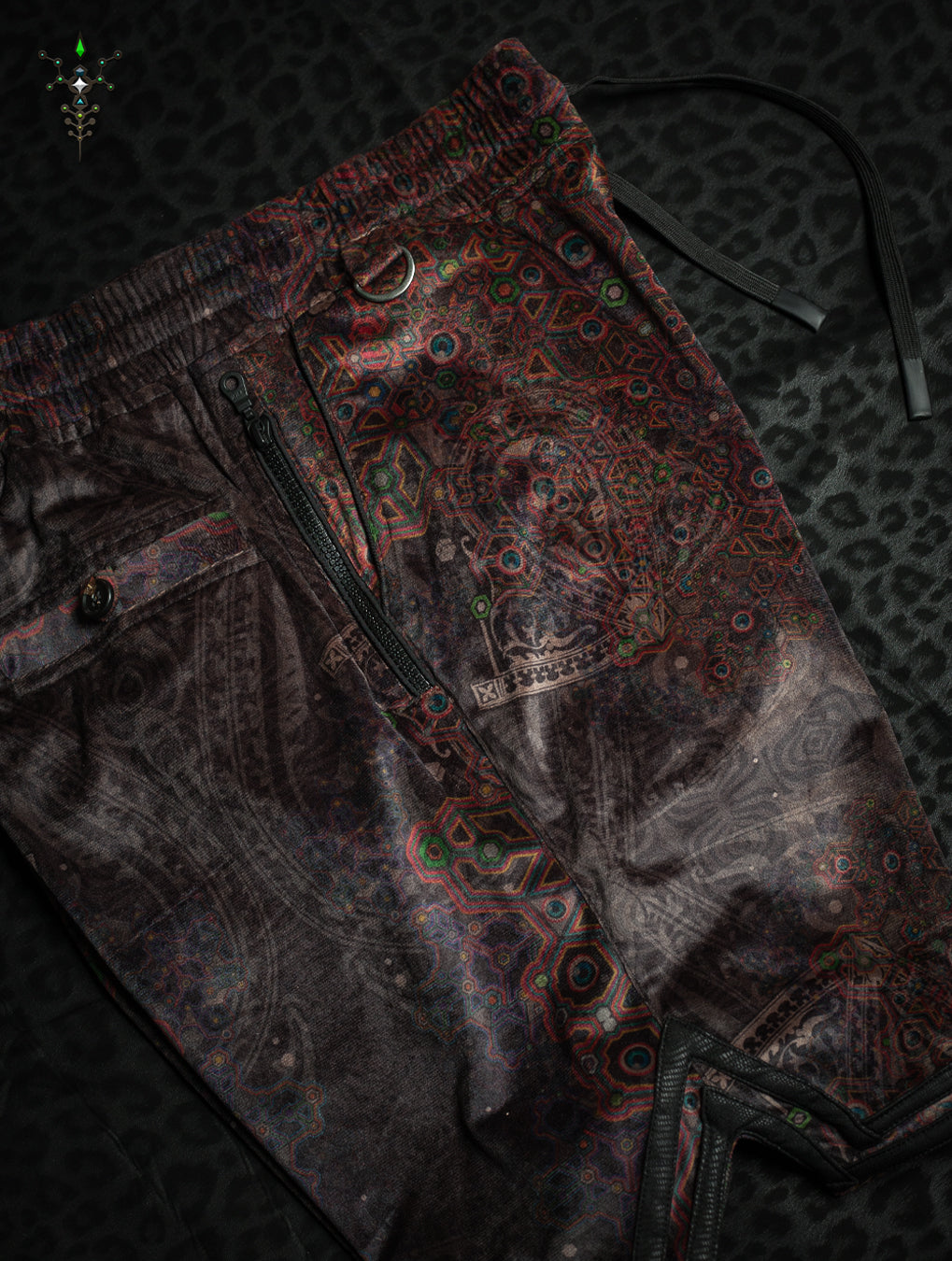 Boxing Shorts Black Mountains / Velvet Fawn - OWLIENS