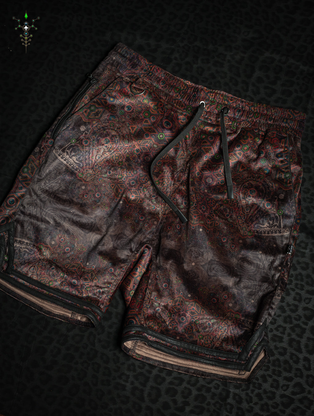 Boxing Shorts Black Mountains / Velvet Fawn –  OWLIENS