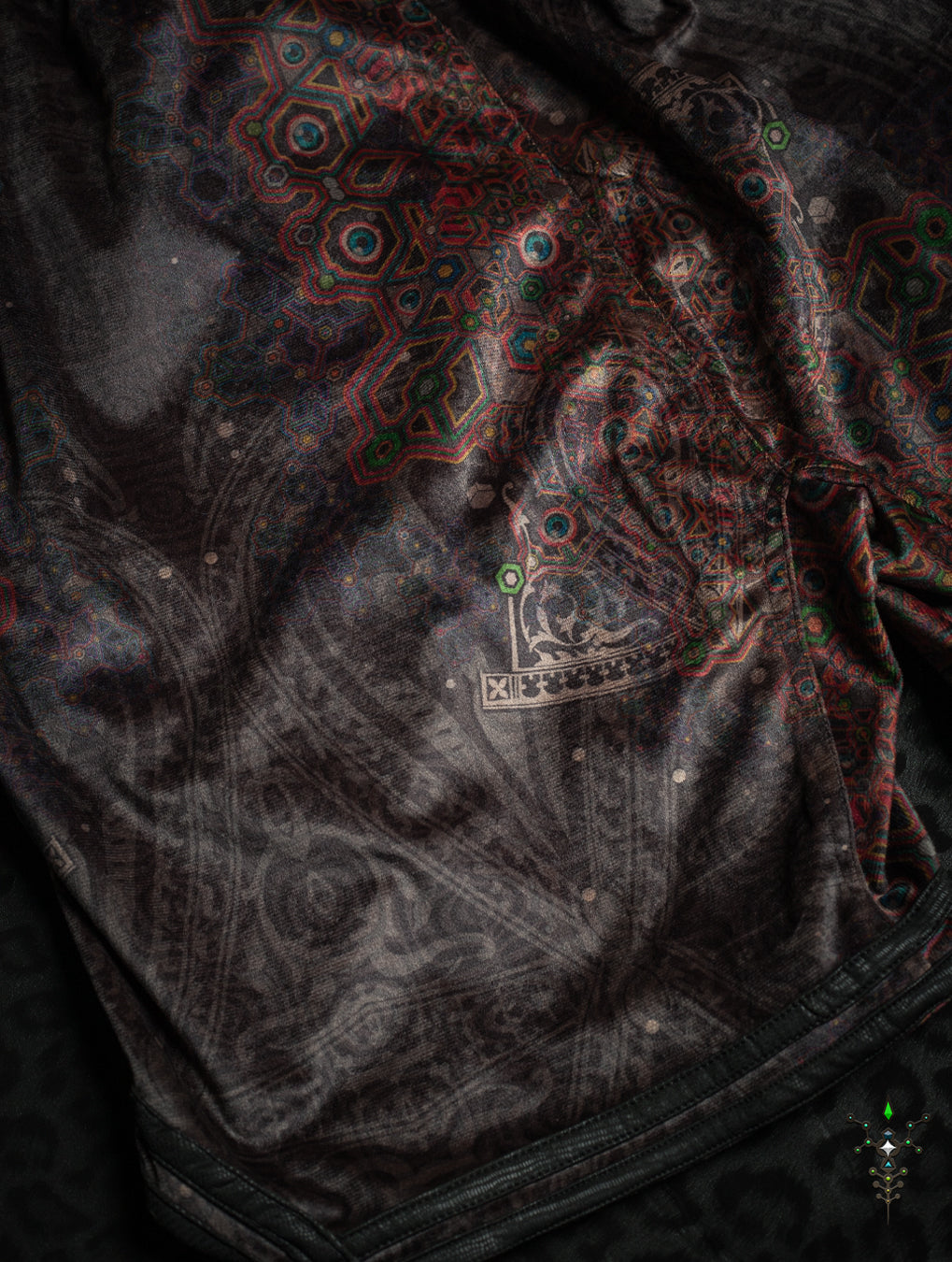 Boxing Shorts Black Mountains / Velvet Fawn - OWLIENS