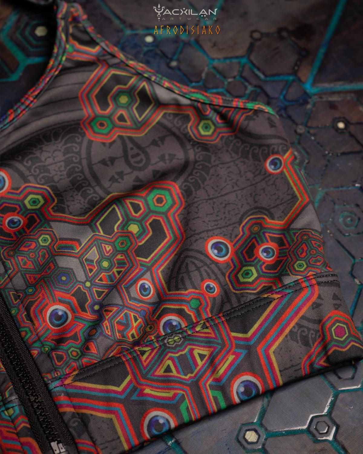 YAXCILAN CROP-TOP WOMAN / SPORTWEAR BRATOP ZIP- AFRODISIAKO