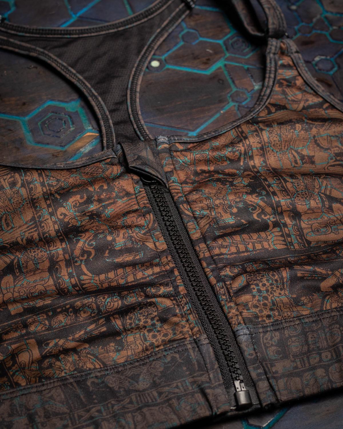 YAXCILAN CROP-TOP WOMAN / SPORTWEAR BRATOP ZIP- ELDERS