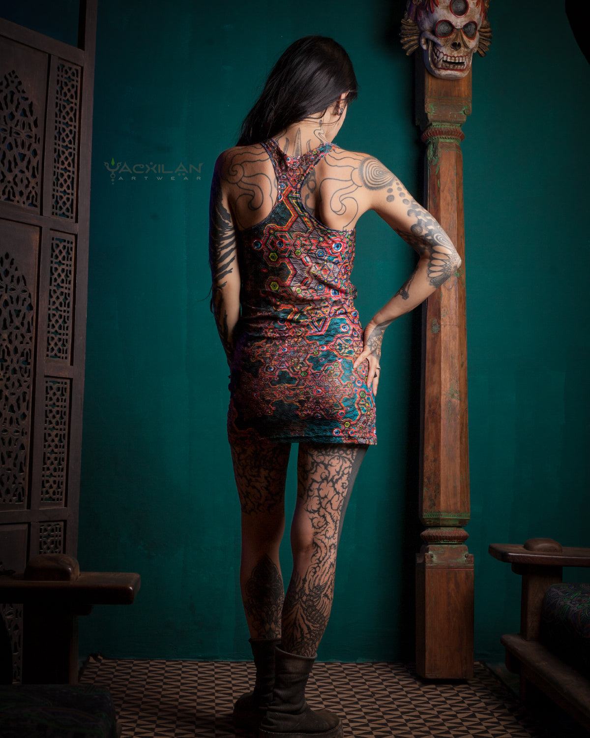 DRESS WOMAN / PSYCHEDELIC LACE - ATLANTHEON