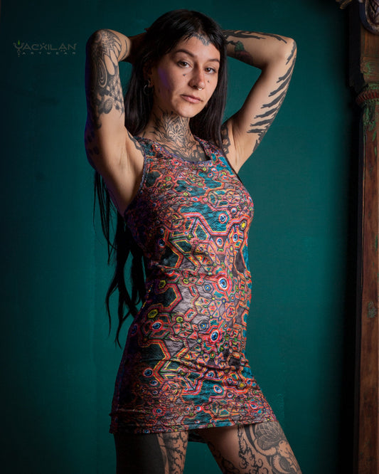 DRESS WOMAN / PSYCHEDELIC LACE - ATLANTHEON