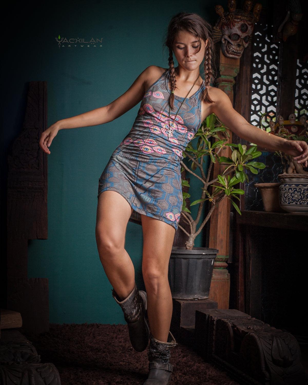FITTED DRESS / SPECIAL EDITION - SEXTIESEYZES TRIBAL HOLES