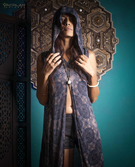 HOODED LONG DRESS WOMAN / VISCOSE - GATOR X