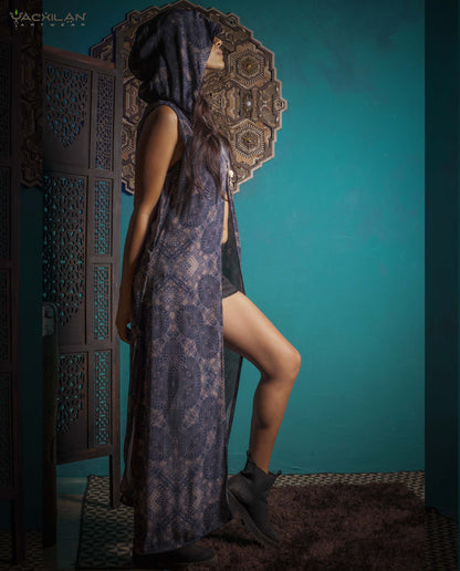 HOODED LONG DRESS WOMAN / VISCOSE - GATOR X